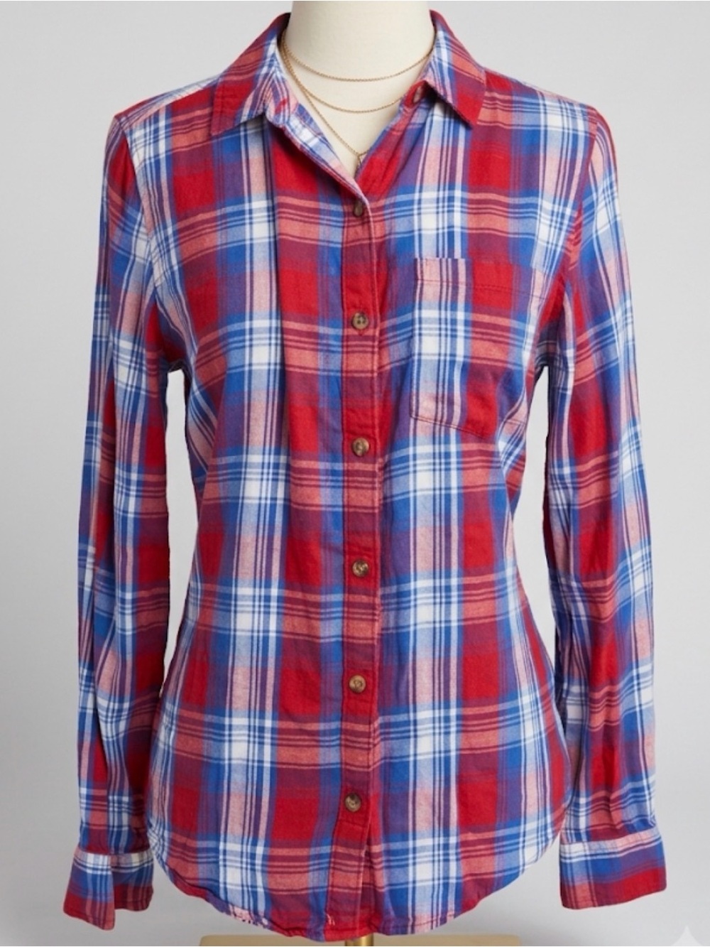 SO Red and Blue Plaid Favorite Shirt